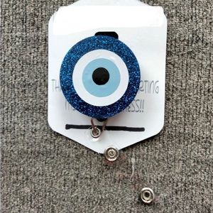 Evil Eye Symbol Of Protection Good Luck Retractable Name Badge Reel ID Name Tag